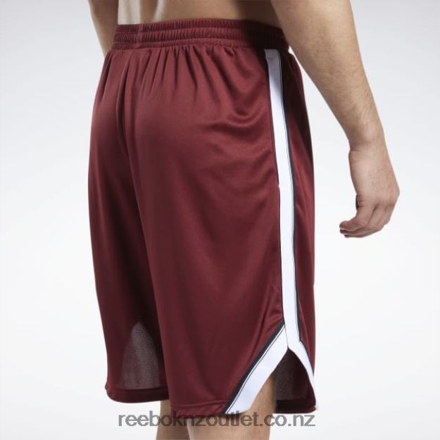 Classic Burgundy 2B46261322 Workout Ready Mesh Shorts Reebok Men