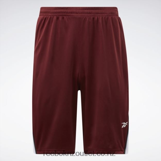 Classic Burgundy 2B46261322 Workout Ready Mesh Shorts Reebok Men