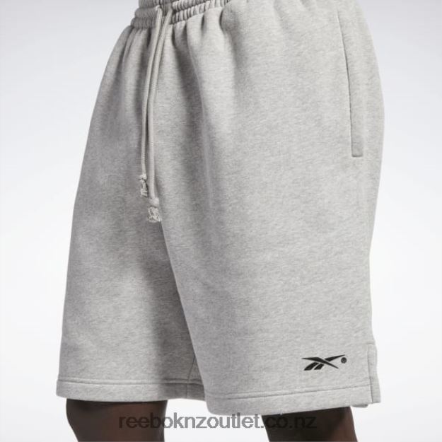 Medium Grey Heather 2B46261315 Basketball City League Fleece Shorts Reebok Men