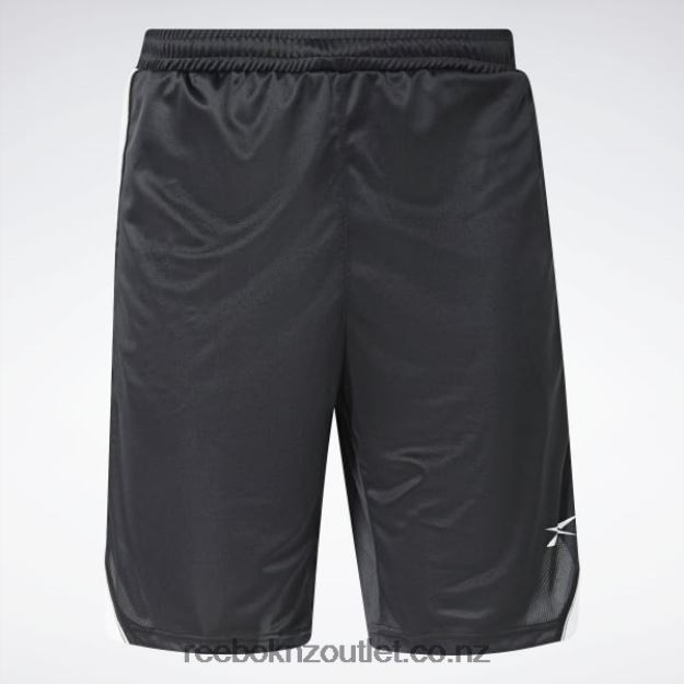 Night Black 2B46261346 Workout Ready Mesh Shorts Reebok Men