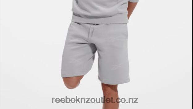 Pure Grey 3 2B46261285 Identity Vector Fleece Shorts Reebok Men