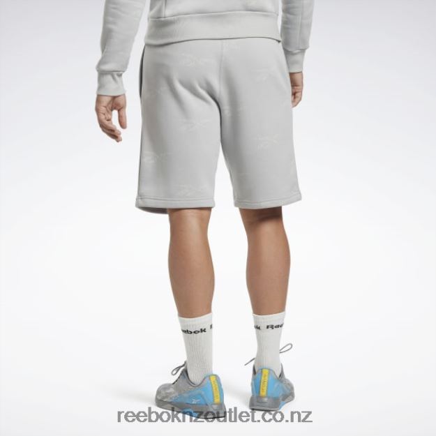 Pure Grey 3 2B46261285 Identity Vector Fleece Shorts Reebok Men