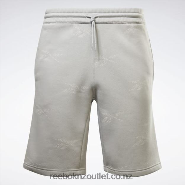 Pure Grey 3 2B46261285 Identity Vector Fleece Shorts Reebok Men