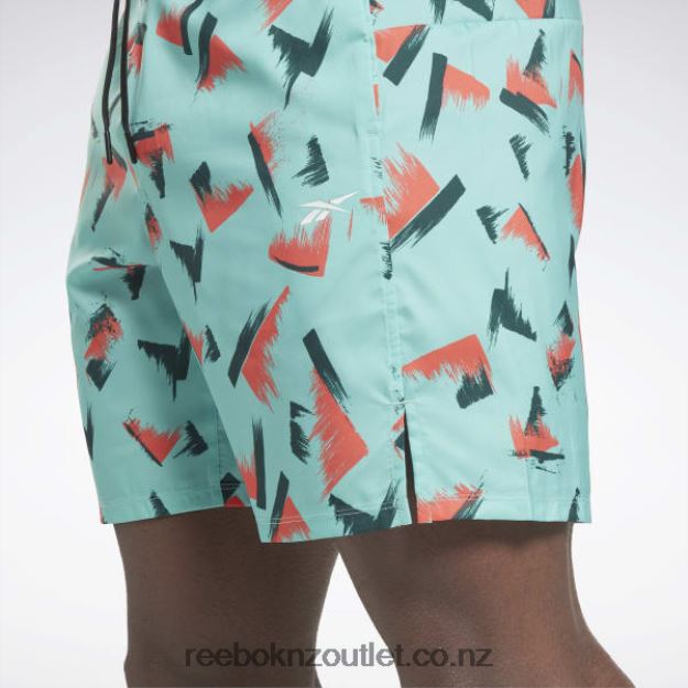 Semi Classic Teal 2B46261274 Graphic Speed 2.0 Shorts Reebok Men