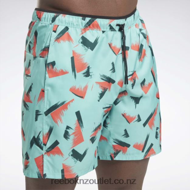 Semi Classic Teal 2B46261274 Graphic Speed 2.0 Shorts Reebok Men