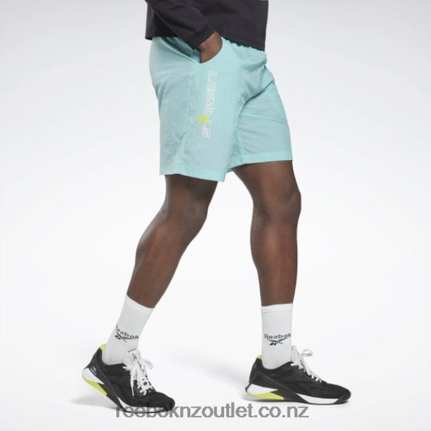 Semi Classic Teal 2B46261298 Les Mills Lightweight Woven Shorts Reebok Men