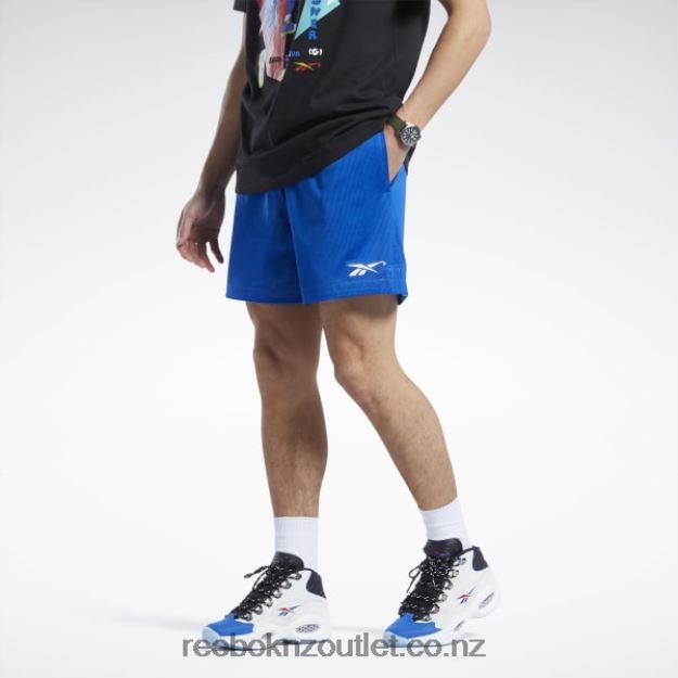 Vector Blue 2B46261237 City League Mesh Shorts Reebok Men