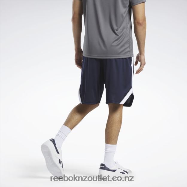 Vector Navy 2B46261197 Workout Ready Mesh Shorts Reebok Men