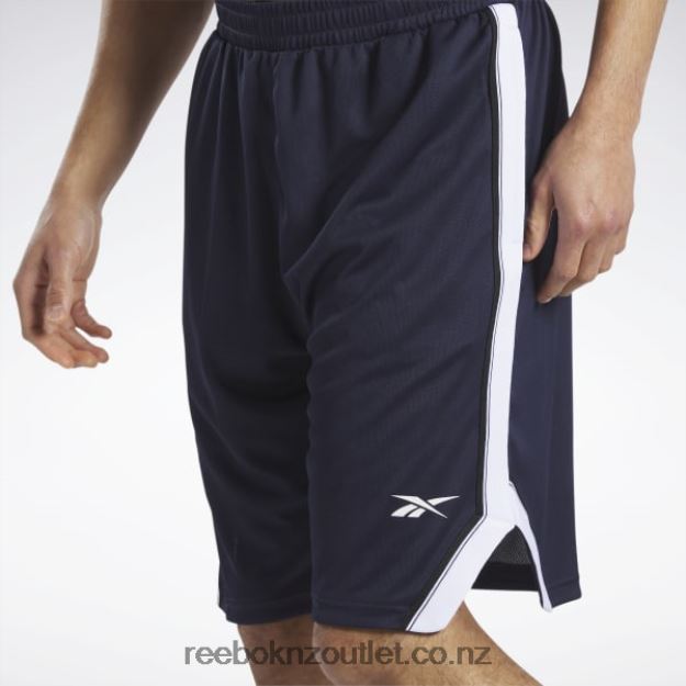 Vector Navy 2B46261197 Workout Ready Mesh Shorts Reebok Men