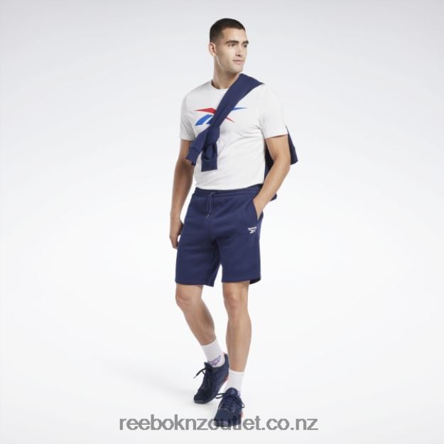 Vector Navy 2B46261242 Identity Fleece Shorts Reebok Men