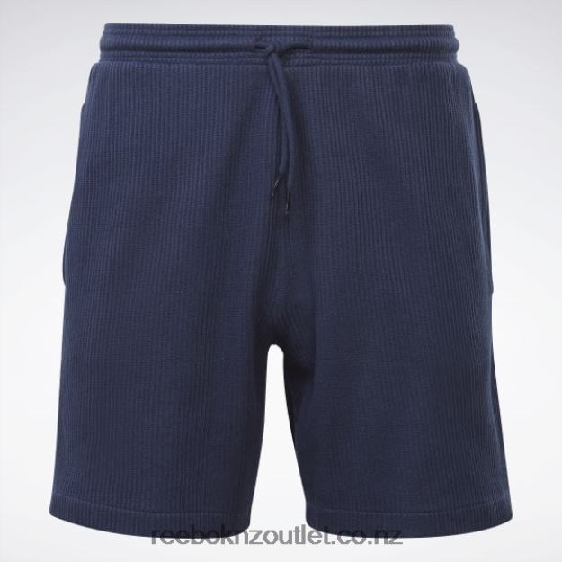 Vector Navy 2B46261320 Identity Vector Waffle Shorts Reebok Men