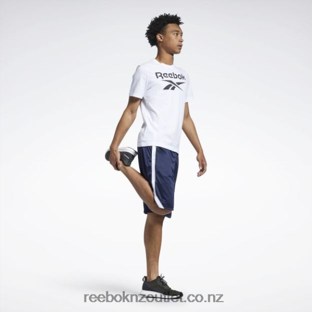 Vector Navy 2B46261356 Workout Ready Mesh Shorts Reebok Men