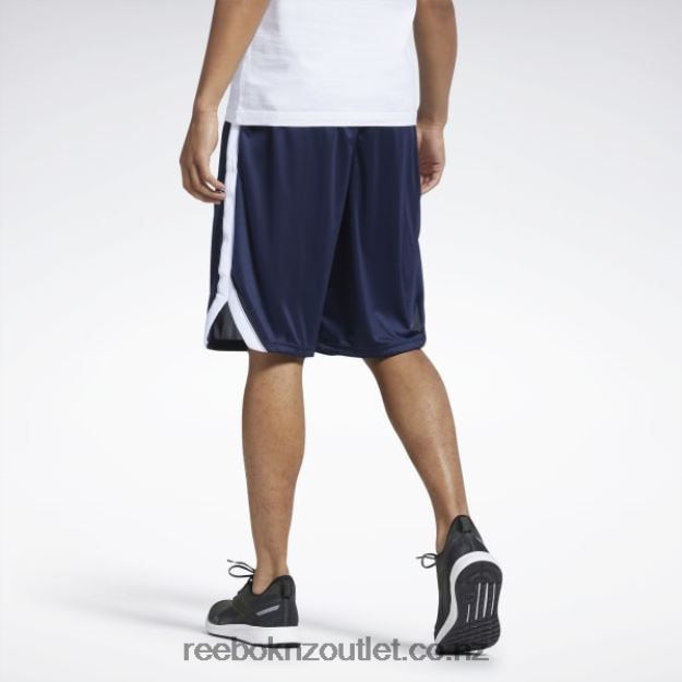 Vector Navy 2B46261356 Workout Ready Mesh Shorts Reebok Men