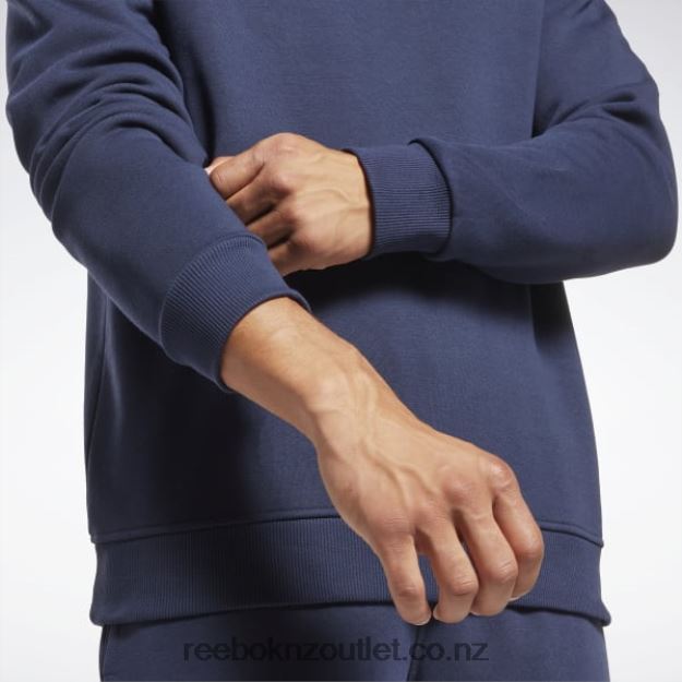 Vector Navy 2B46261180 Identity Fleece Vector Crew Sweatshirt Reebok Men