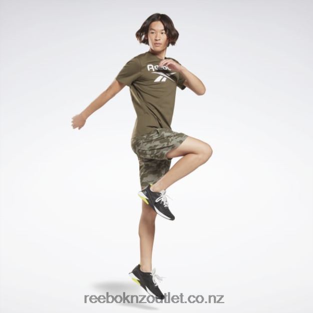 Army Green 2B46261161 Identity Big Logo T-Shirt Reebok Men