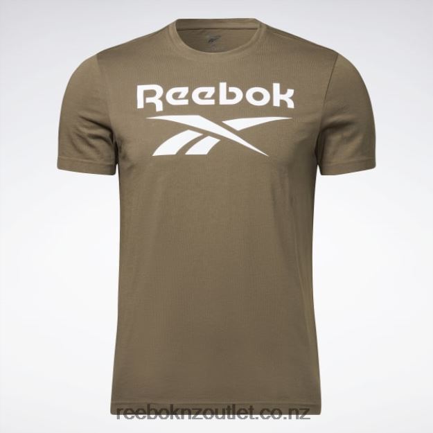 Army Green 2B46261161 Identity Big Logo T-Shirt Reebok Men