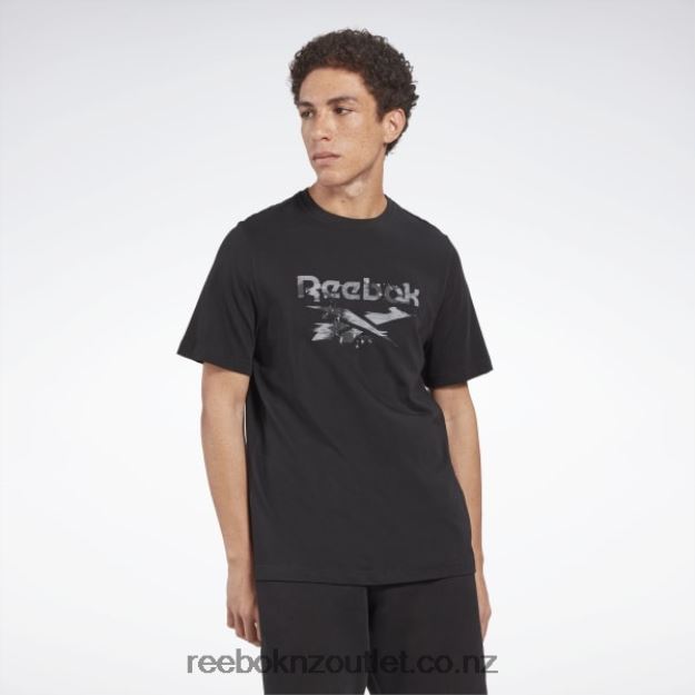 Black 2B46261155 Identity Modern Camo T-Shirt Reebok Men