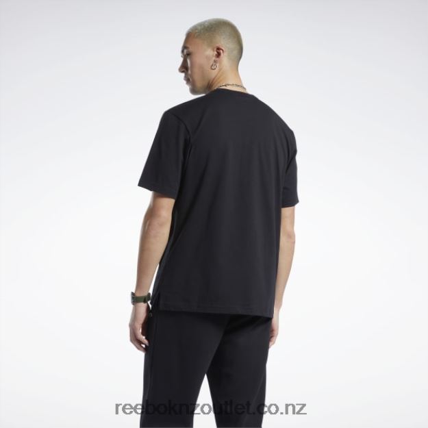 Black 2B46261226 Iverson Trio Short Sleeve T-Shirt Reebok Men