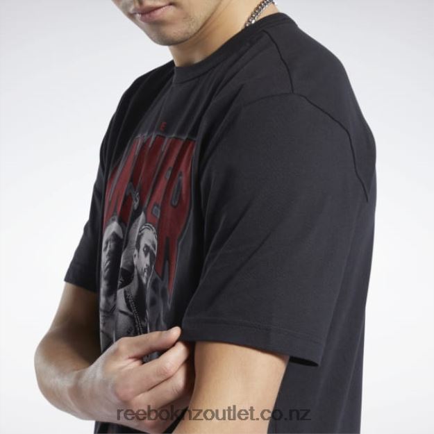 Black 2B46261226 Iverson Trio Short Sleeve T-Shirt Reebok Men