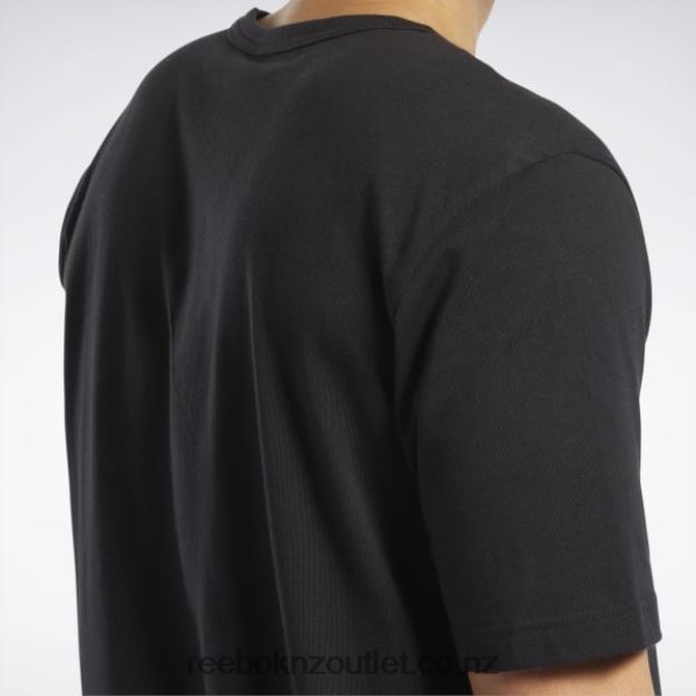 Black 2B46261254 Answer to No One Short Sleeve T-Shirt Reebok Men