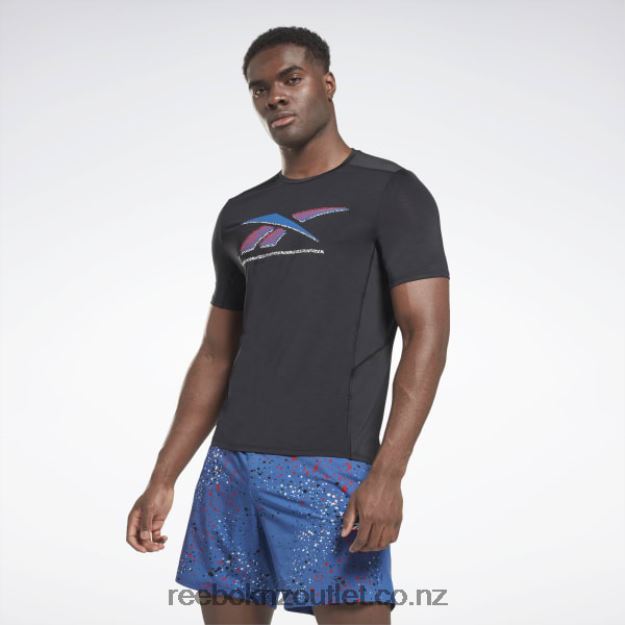 Black 2B46261263 ACTIVCHILL Graphic Athlete T-Shirt Reebok Men