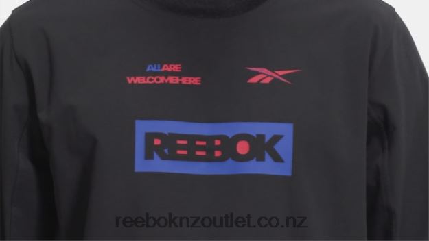 Black 2B46261288 THERMOWARM GRAPHENE Long Sleeve Midlayer T-Shirt Reebok Men