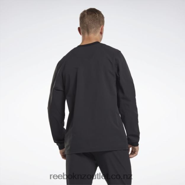 Black 2B46261288 THERMOWARM GRAPHENE Long Sleeve Midlayer T-Shirt Reebok Men