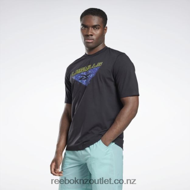 Black 2B46261308 Les Mills Preseason T-Shirt Reebok Men