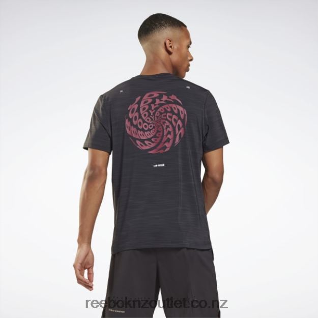Black 2B46261353 Les Mills BodyPump Activchill T-Shirt Reebok Men