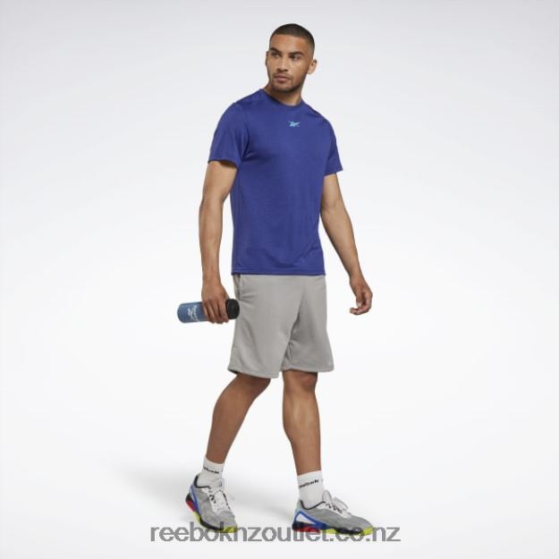 Bold Purple 2B46261235 Workout Ready Melange T-Shirt Reebok Men