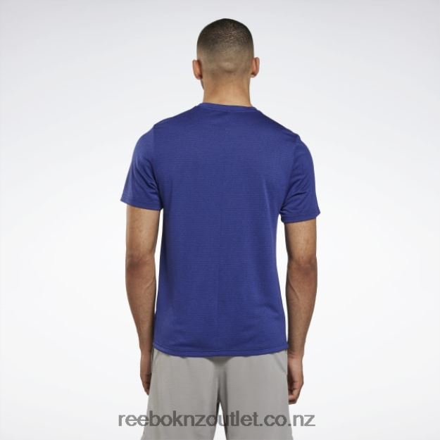 Bold Purple 2B46261235 Workout Ready Melange T-Shirt Reebok Men