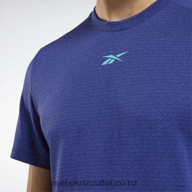 Bold Purple 2B46261235 Workout Ready Melange T-Shirt Reebok Men