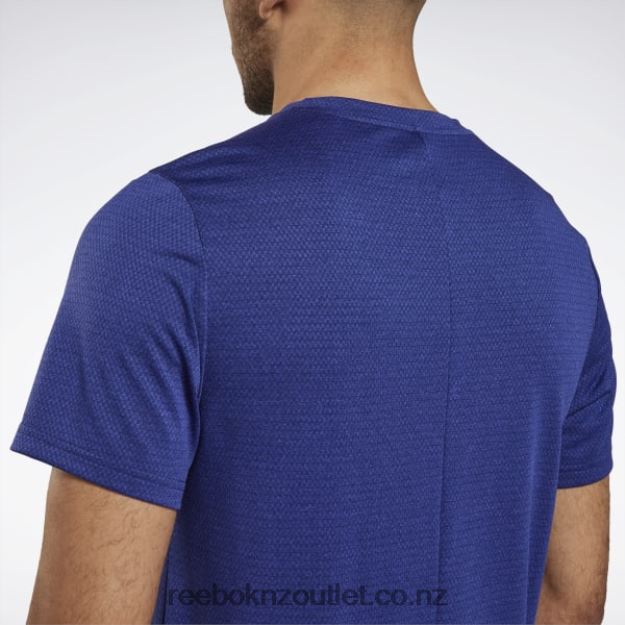 Bold Purple 2B46261235 Workout Ready Melange T-Shirt Reebok Men