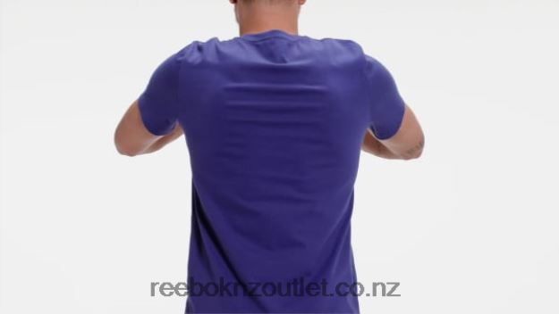 Bold Purple 2B46261348 Identity Big Logo T-Shirt Reebok Men