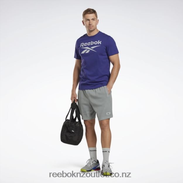 Bold Purple 2B46261348 Identity Big Logo T-Shirt Reebok Men