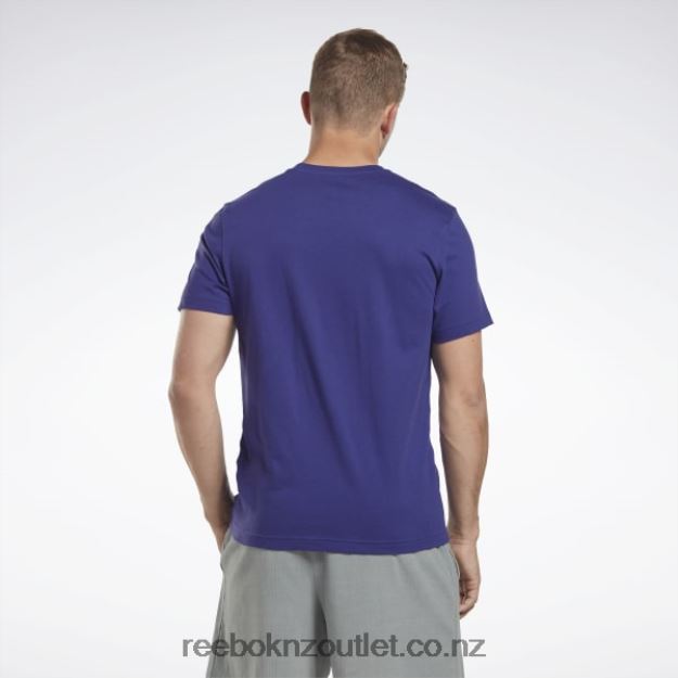 Bold Purple 2B46261348 Identity Big Logo T-Shirt Reebok Men