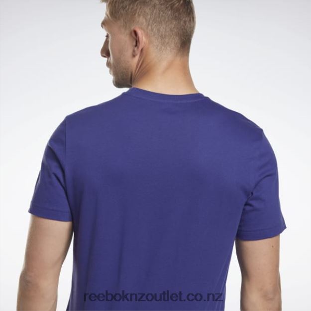 Bold Purple 2B46261348 Identity Big Logo T-Shirt Reebok Men