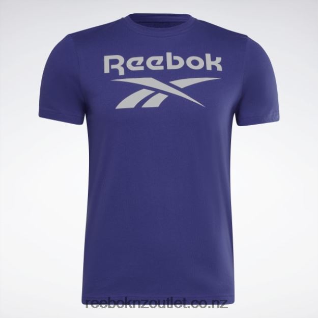 Bold Purple 2B46261348 Identity Big Logo T-Shirt Reebok Men