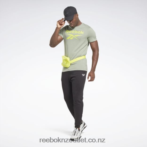 Harmony Green 2B46261204 Identity Big Logo T-Shirt Reebok Men