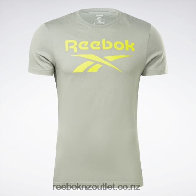 Harmony Green 2B46261204 Identity Big Logo T-Shirt Reebok Men