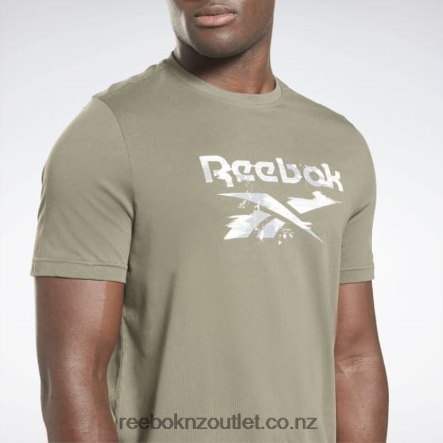Hunter Green 2B46261184 Identity Modern Camo T-Shirt Reebok Men