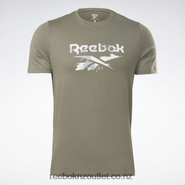 Hunter Green 2B46261184 Identity Modern Camo T-Shirt Reebok Men