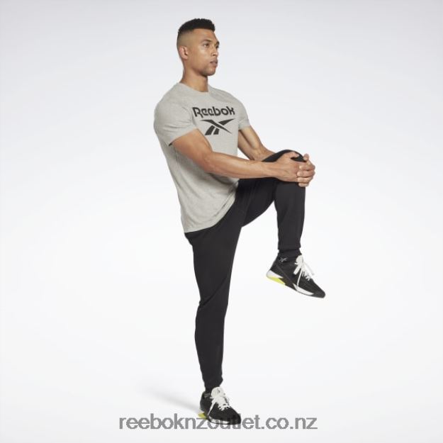 Medium Grey Heather 2B46261306 Identity Big Logo T-Shirt Reebok Men