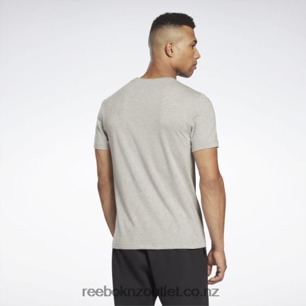 Medium Grey Heather 2B46261306 Identity Big Logo T-Shirt Reebok Men