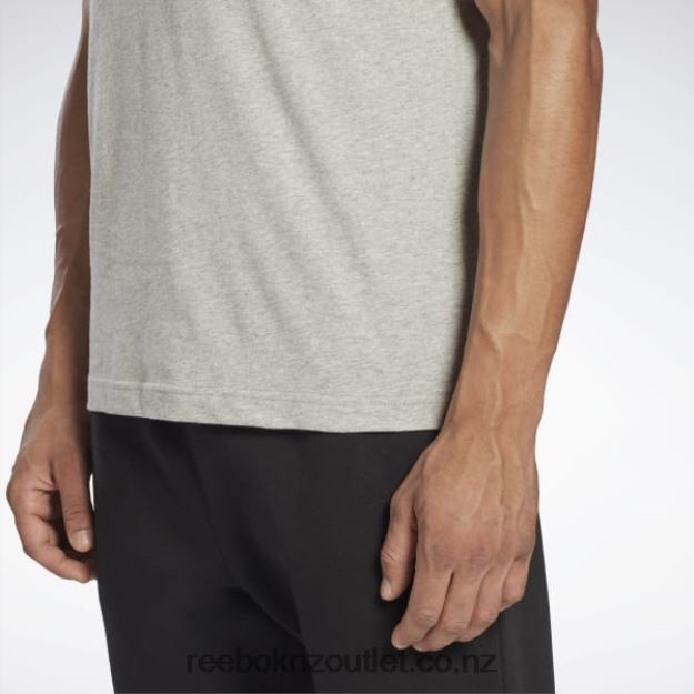 Medium Grey Heather 2B46261306 Identity Big Logo T-Shirt Reebok Men