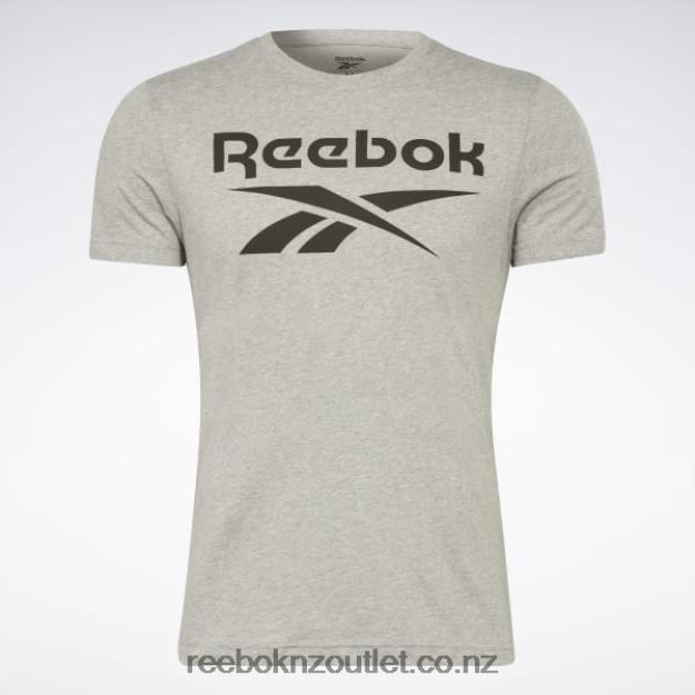 Medium Grey Heather 2B46261306 Identity Big Logo T-Shirt Reebok Men