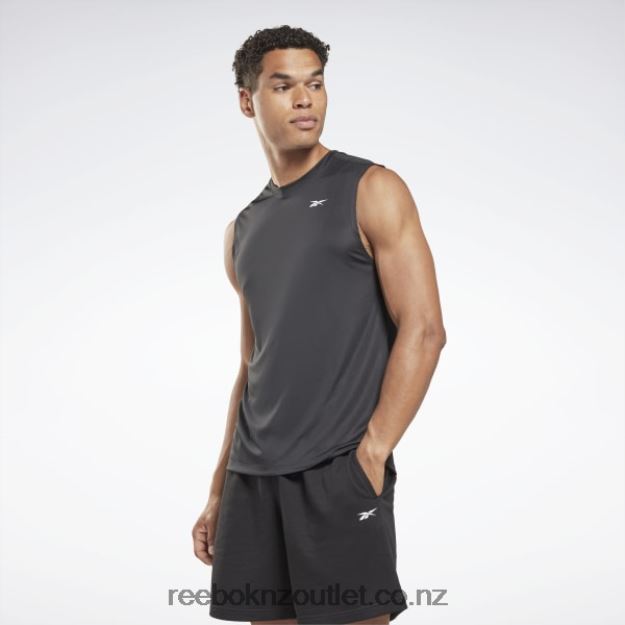 Night Black 2B46261159 Training Sleeveless Tech T-Shirt Reebok Men