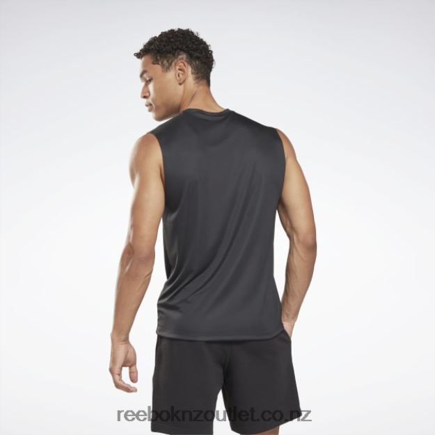 Night Black 2B46261159 Training Sleeveless Tech T-Shirt Reebok Men