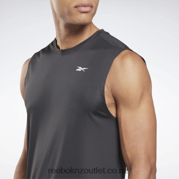 Night Black 2B46261159 Training Sleeveless Tech T-Shirt Reebok Men