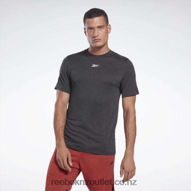 Night Black 2B46261189 Workout Ready Melange T-Shirt Reebok Men